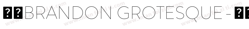 字体BRANDON GROTESQUE字体转换
